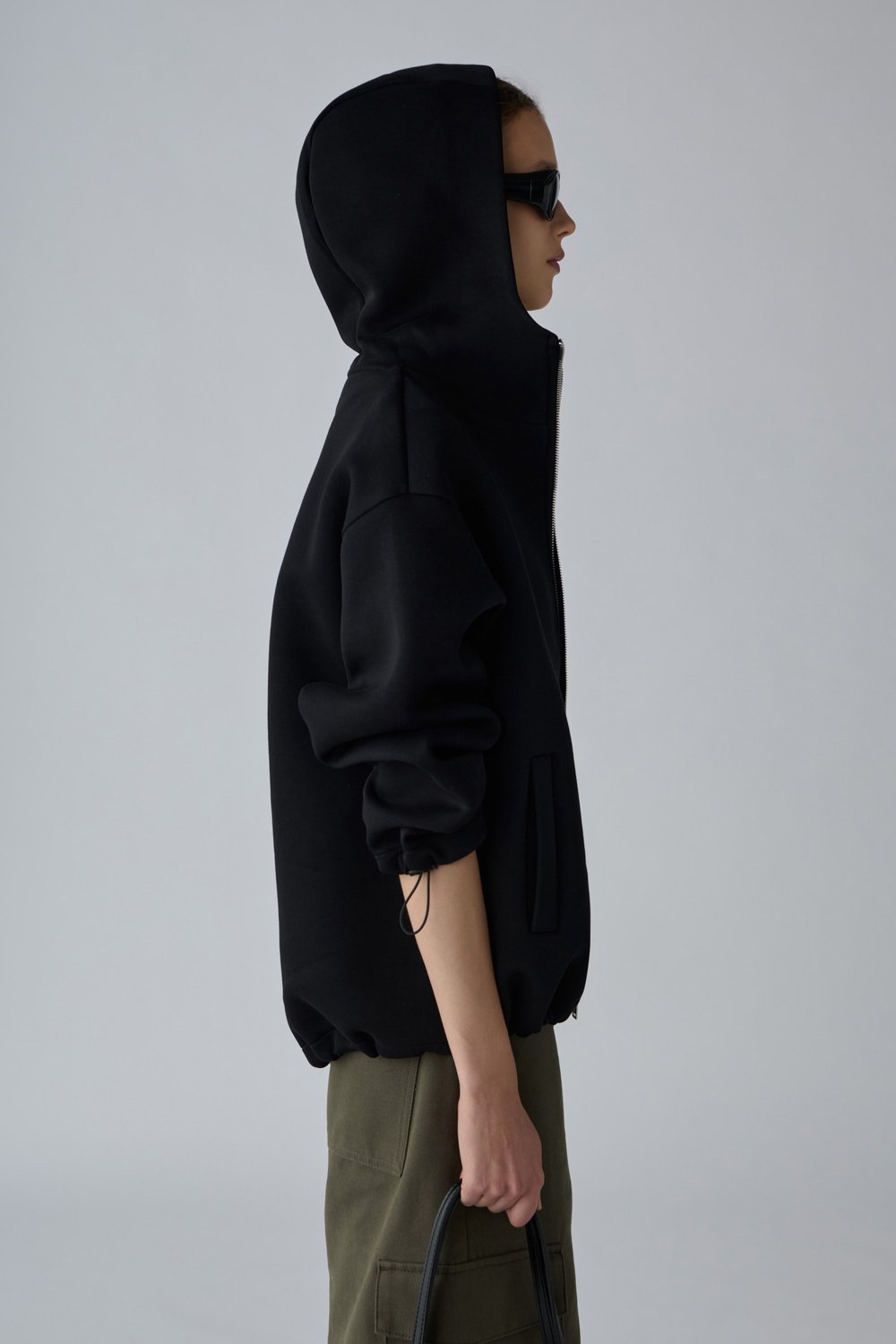 Jessa Scuba Zip-Up Hoodie