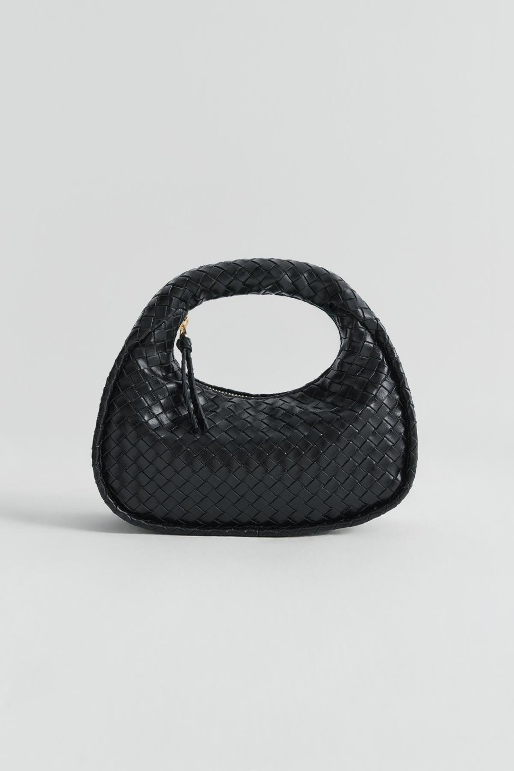 Siyah Joli Mini Deri Çanta