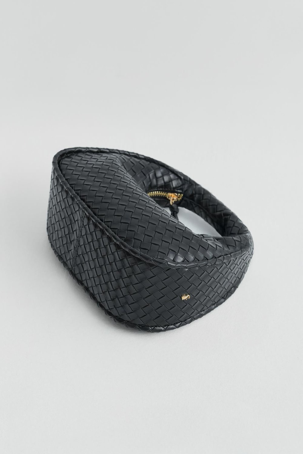 Siyah Joli Mini Deri Çanta