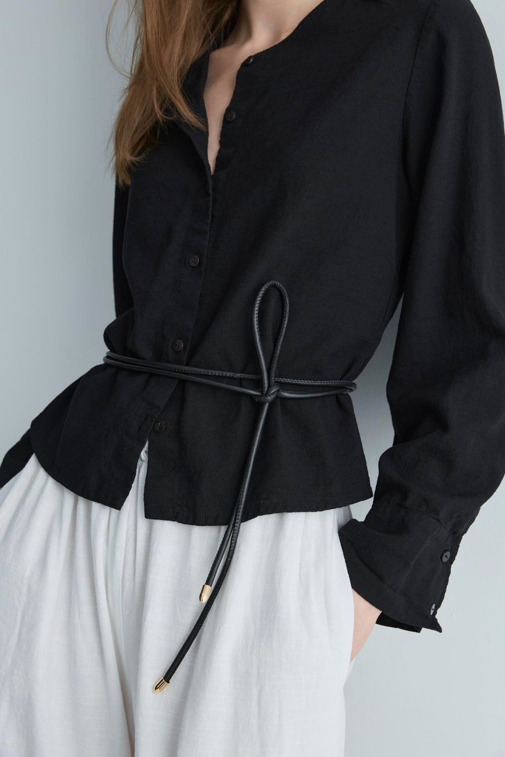 Lior Leather Cord Belt