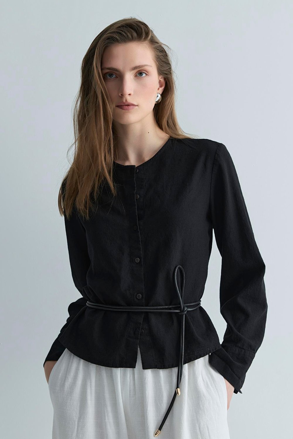 Lior Leather Cord Belt