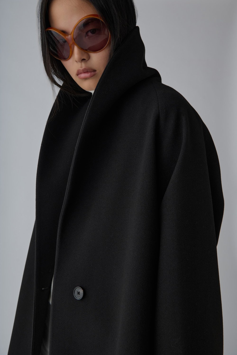 Monica Shawl Collar Short Coat