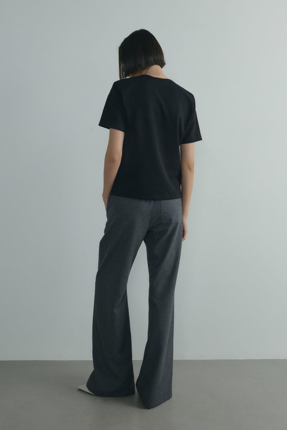 Siyah Nolan Vatkalı Tişört