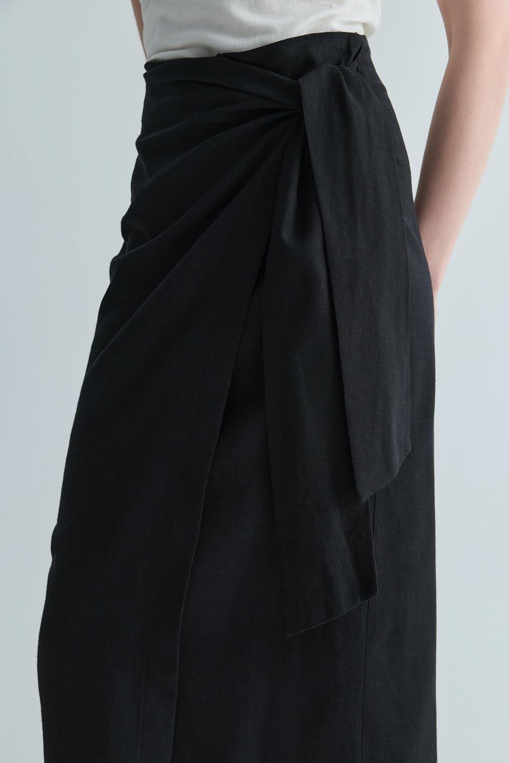 Noli Linen Wrap Skirt