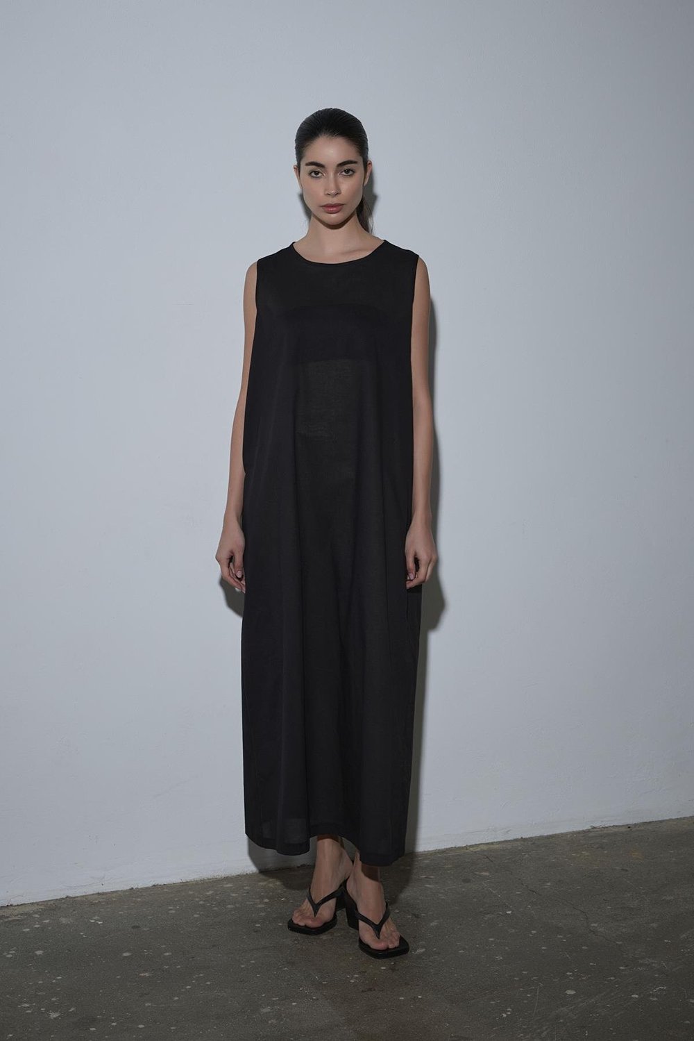 Siyah Pamuklu Elbise Astarı