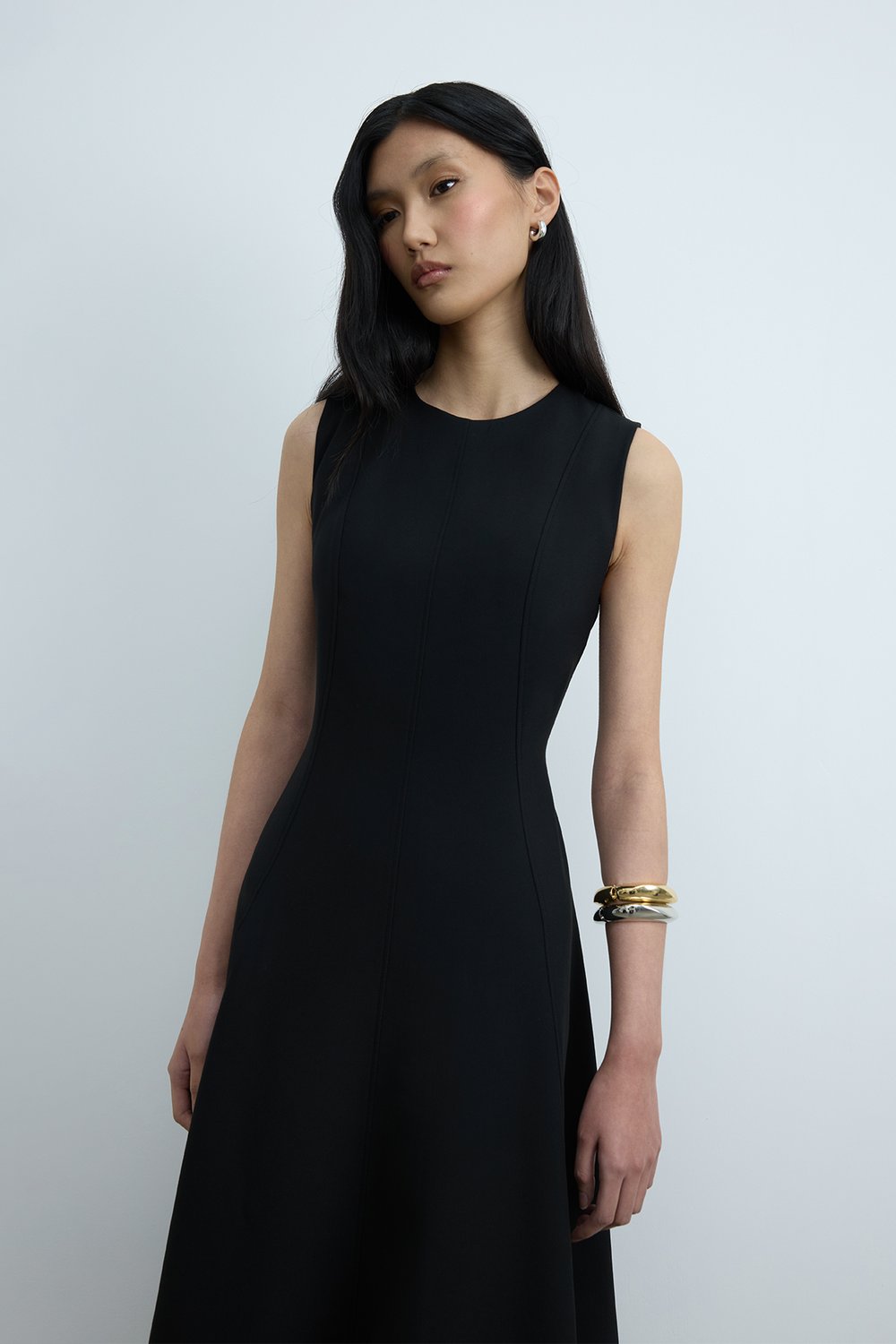 Siyah Sarah Kloş Elbise