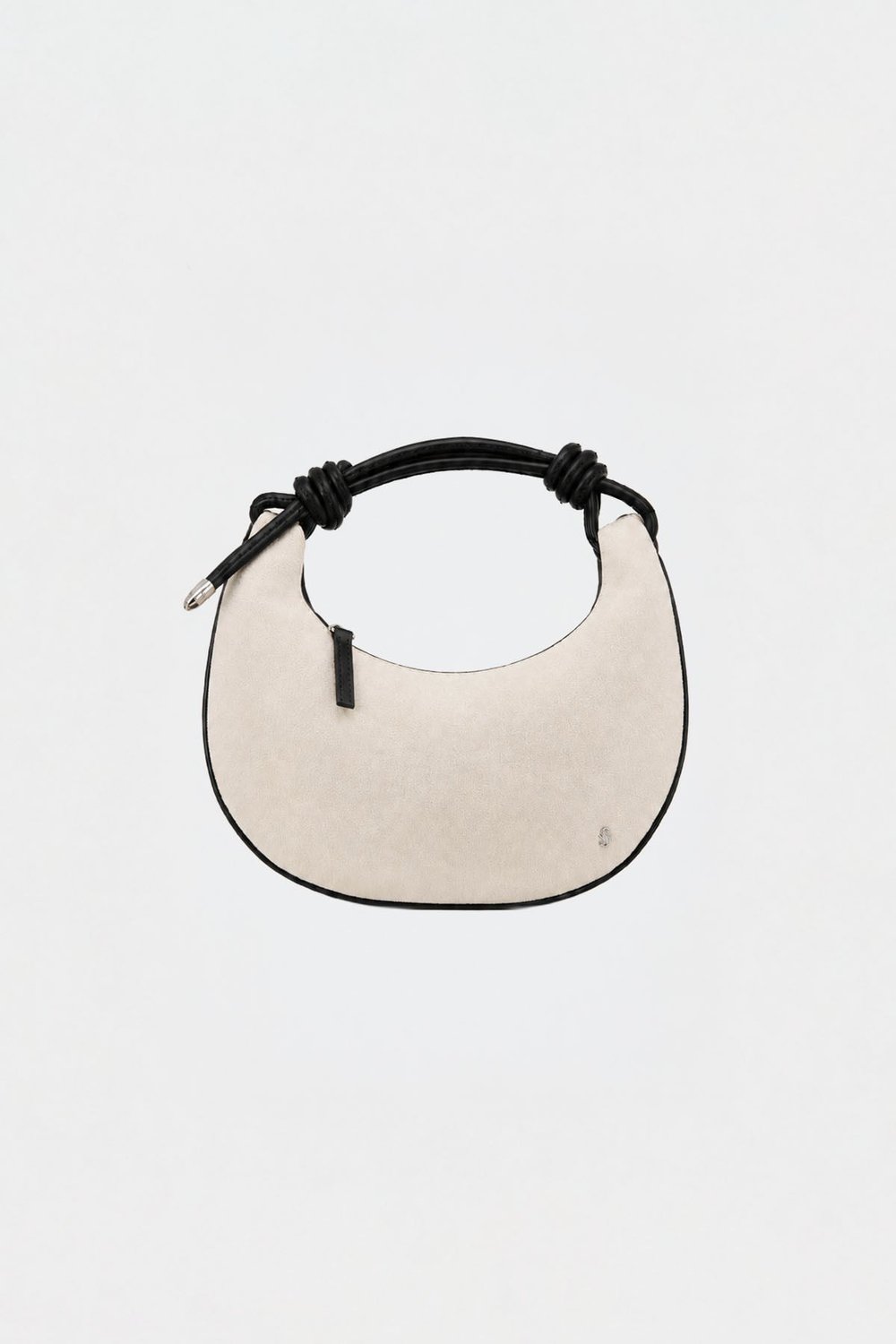 Rope Knot Detail Suede Bag