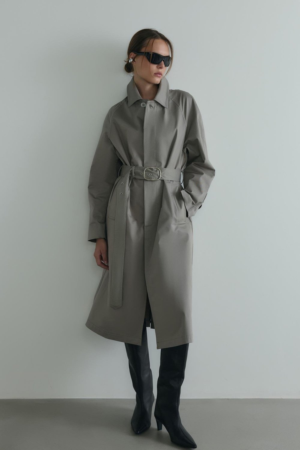 Taş Rue Gömlek Yaka Trençkot