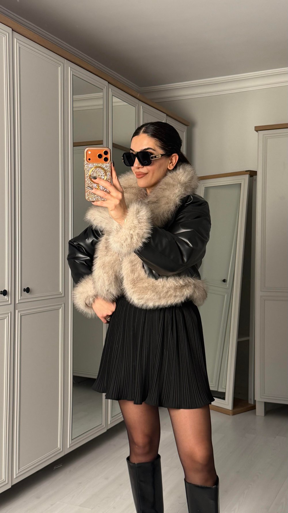 Clara Çift Taraflı Kürklü Mont