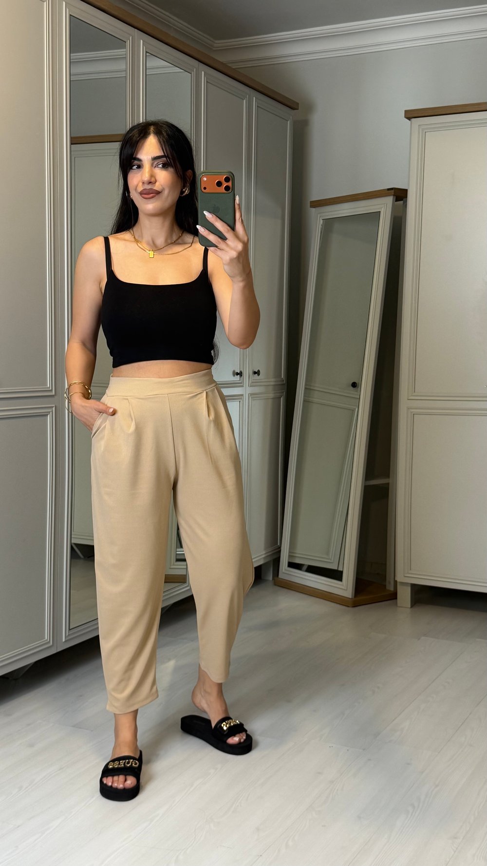Zenna Taş Rengi Harem Pantolon