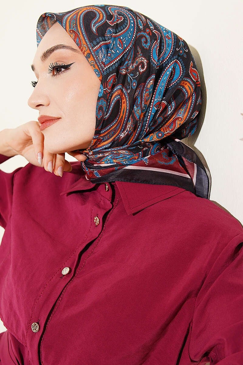 Antik Paisley Desen Eşarp Parlement