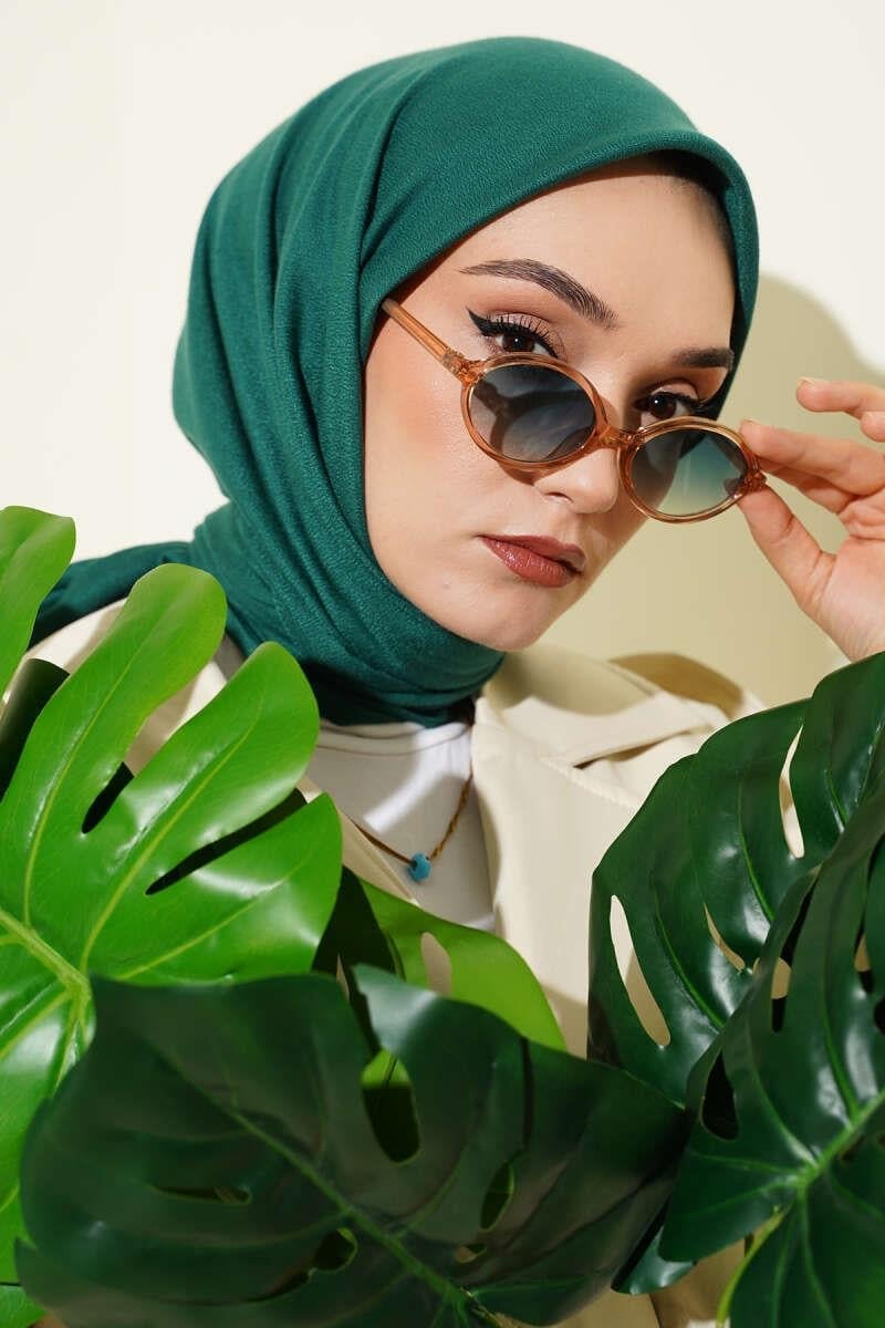 Basic Düz Kışlık Eşarp Zümrüt