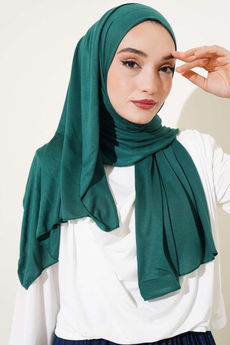 Basic Penye Şal Zümrüt