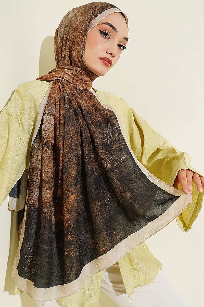 Batik Degrade Bambu Kraş Şal Taş