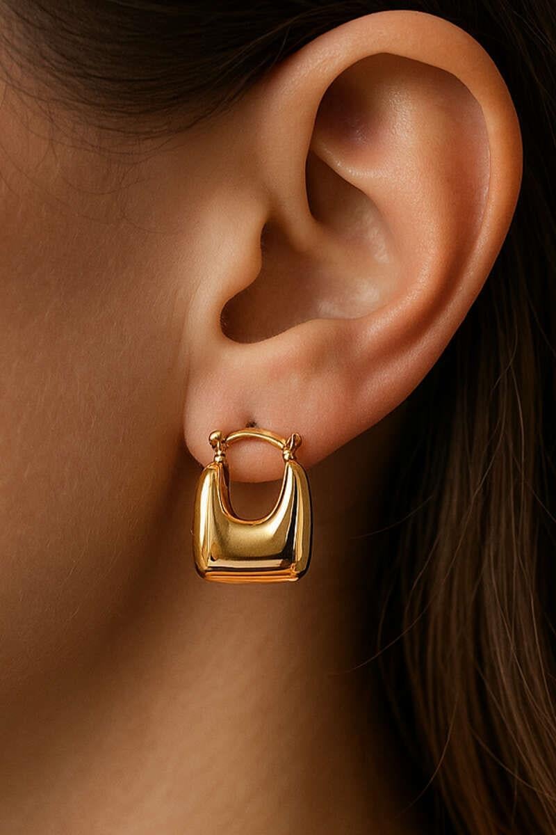 Çanta Model Küpe Gold