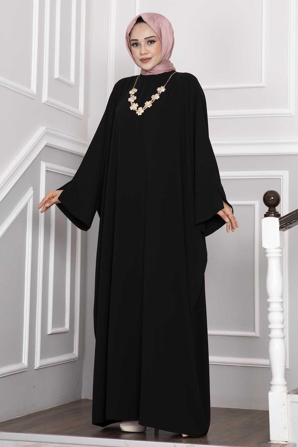 Ceyda Tesettür Abaya Siyah