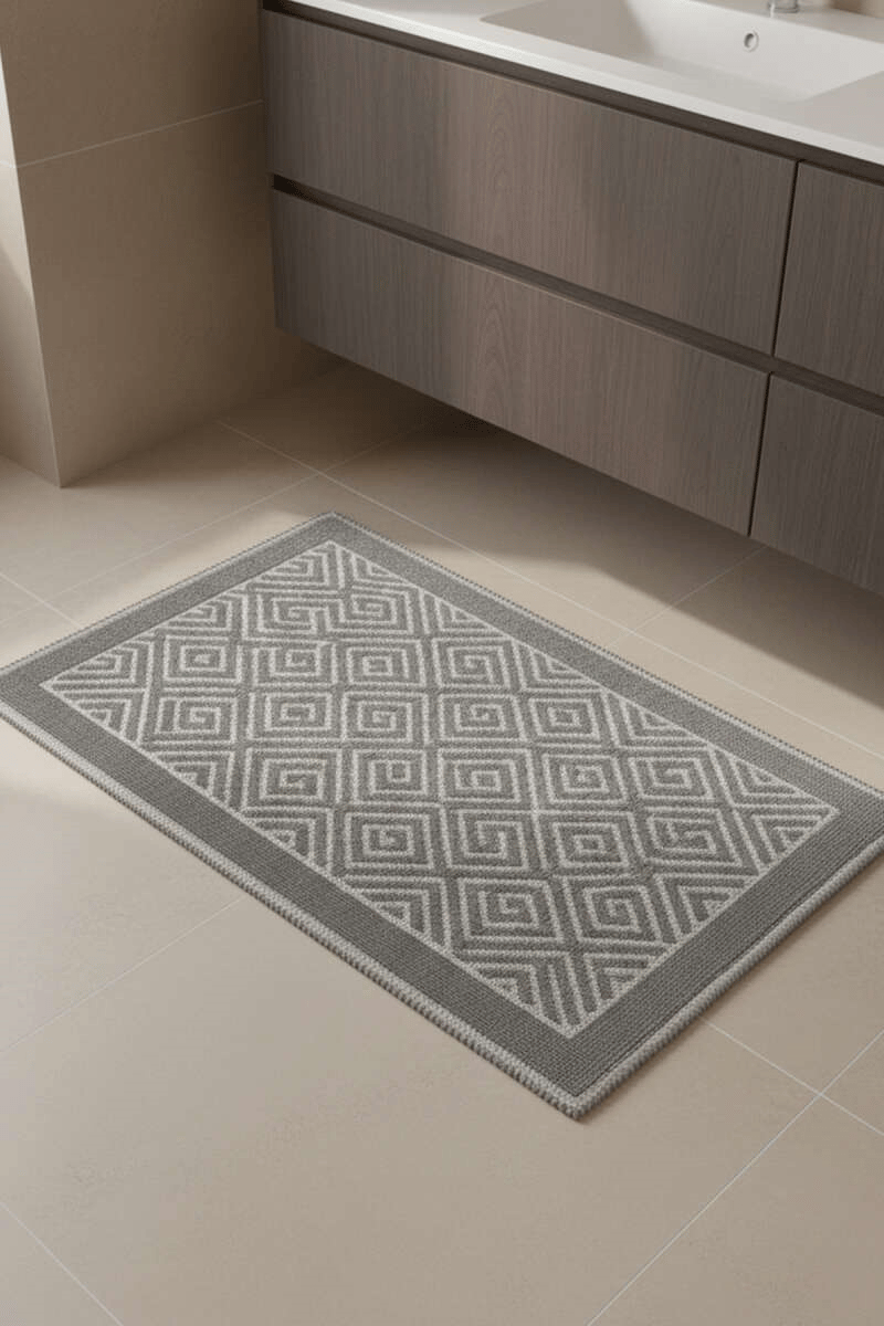 Geometrik Desen Banyo Paspası Asorti 5