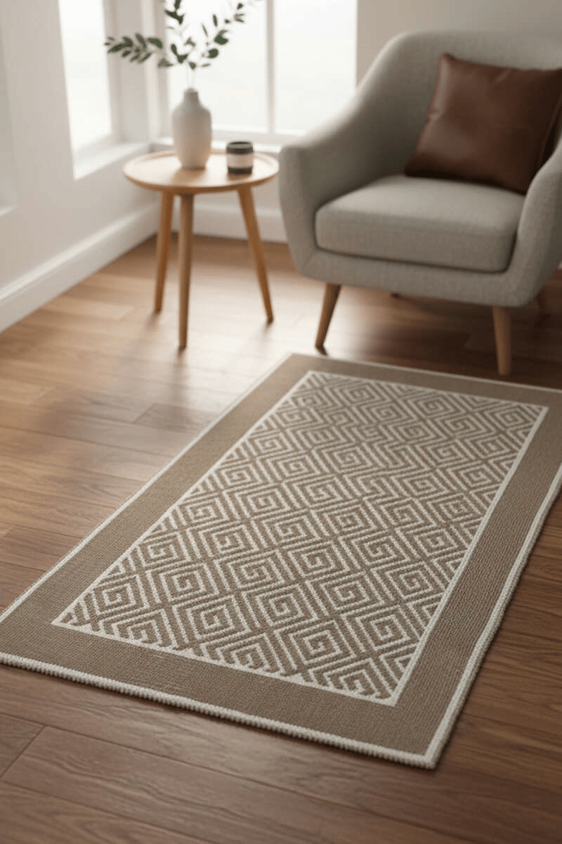 Kendinden Kabartma Desenli Kilim Asorti 4