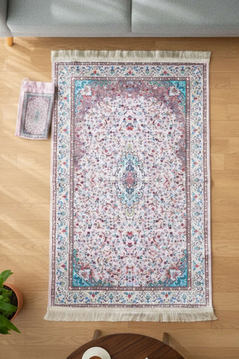 Keseli Motifli Seccade Pembe