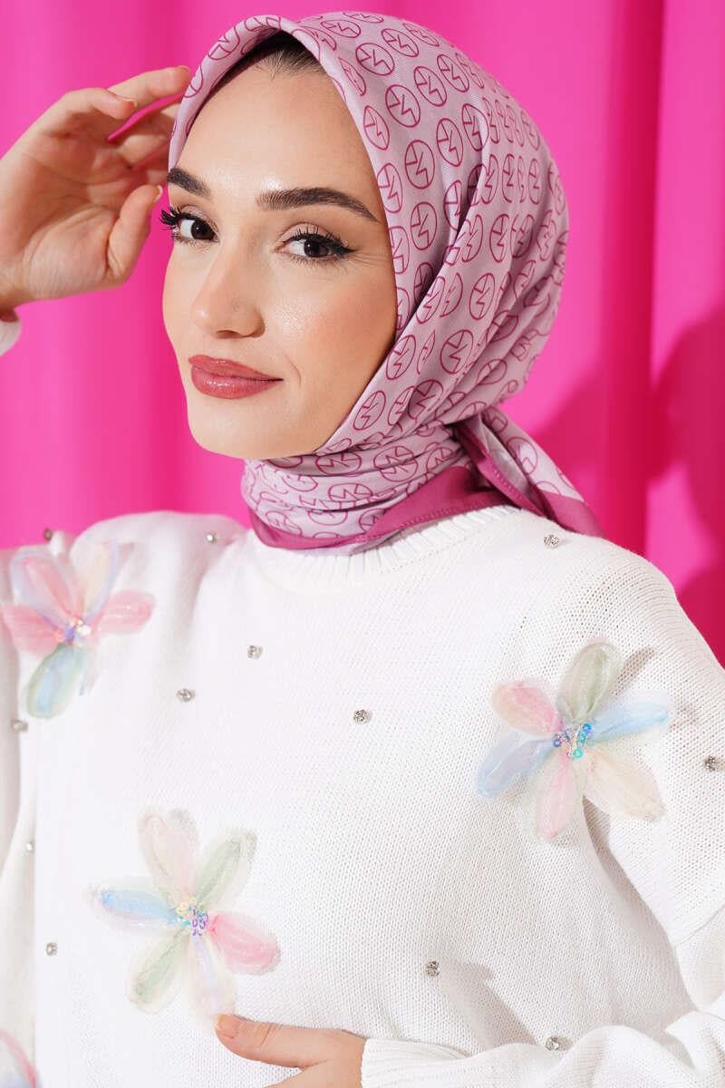 MK Desen Soft Eşarp Fuşya