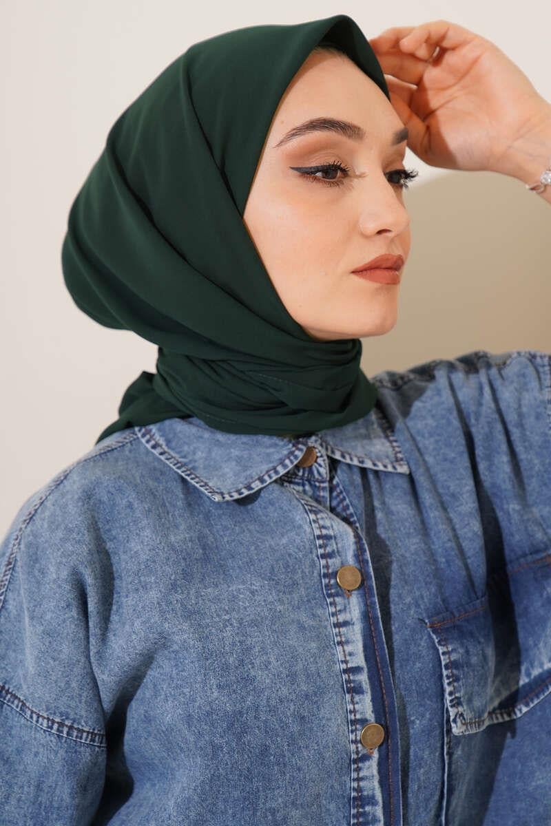 Medine İpeği Eşarp Zümrüt