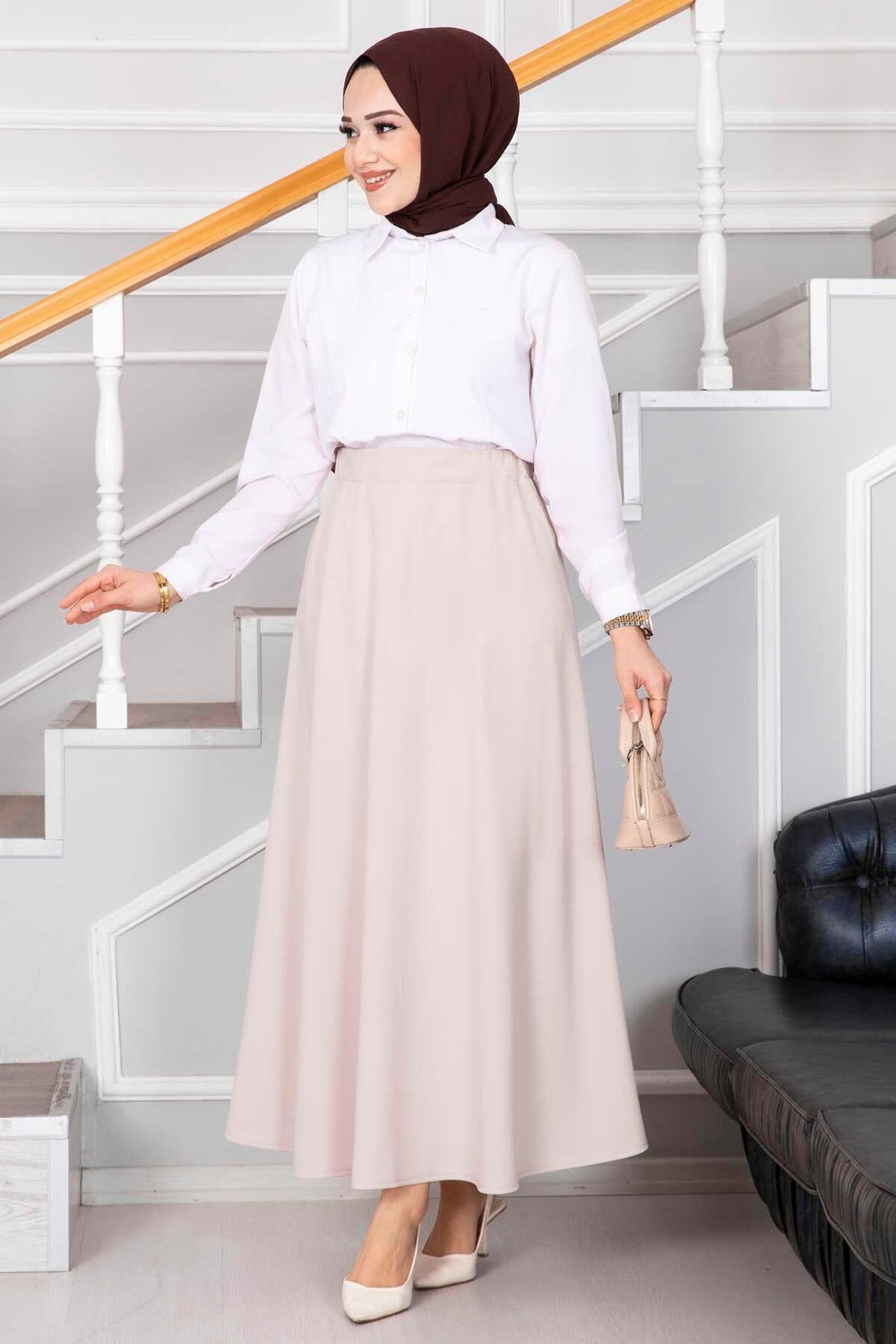Mevlana Tesettür Etek Pudra