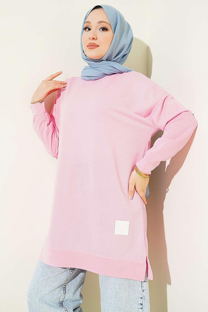 Salaş Armalı Tunik Pembe