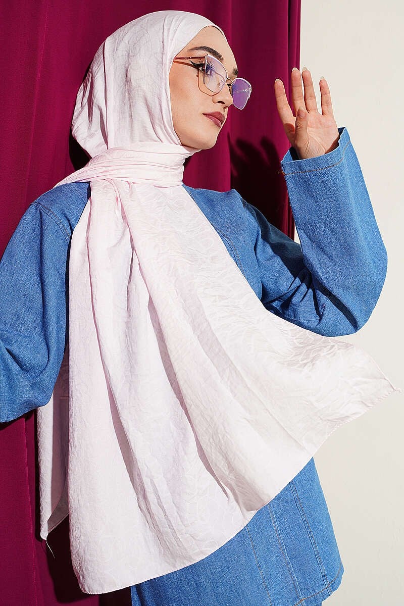 Sarmal Desen Pamuk Ayrobin Şal Şeker Pembe