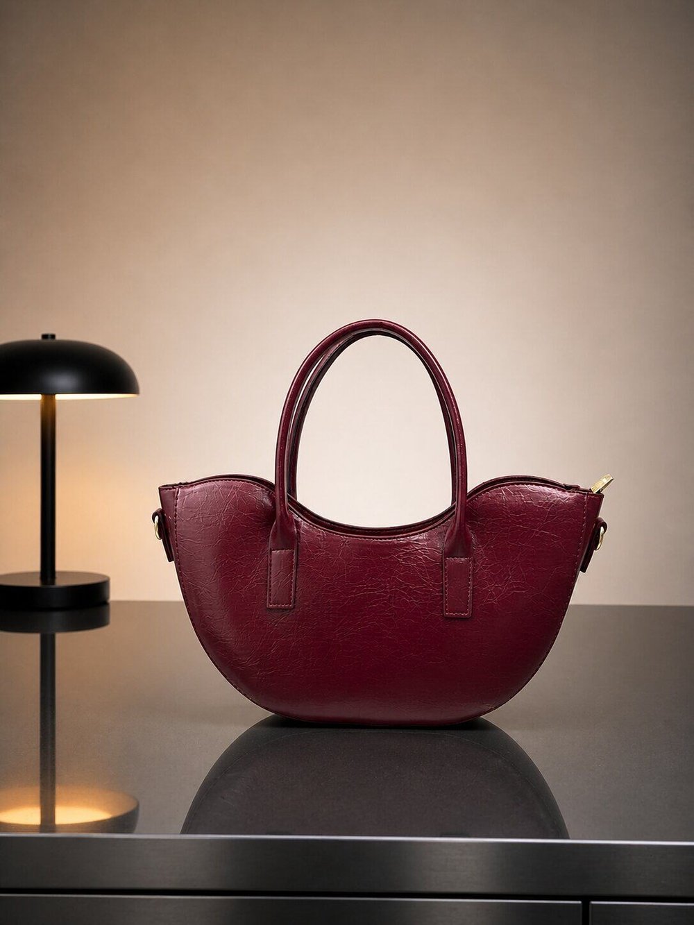 Yeni Model Kayık Çanta Bordo