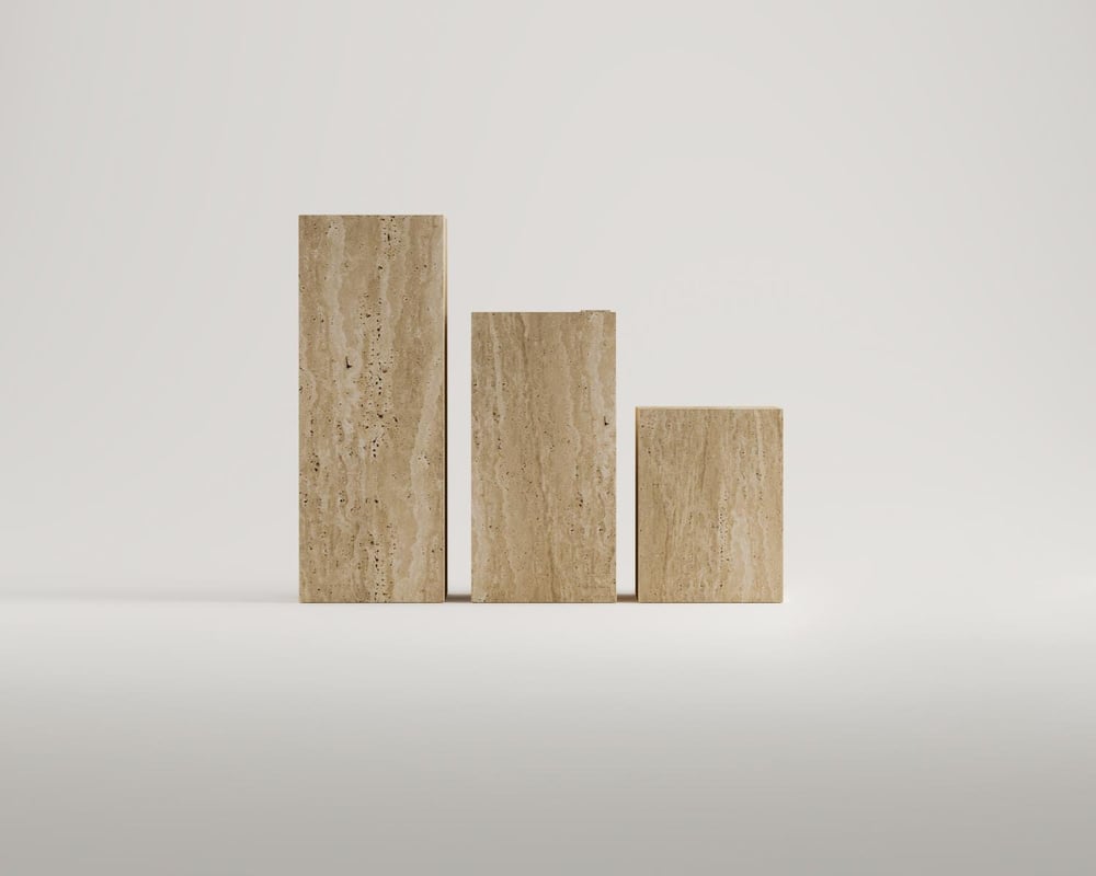 Adelpha-Traverten Yan Sehpa