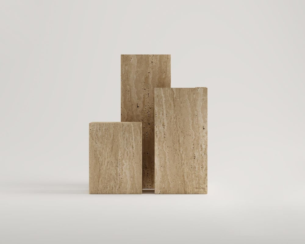 Adelpha-Traverten Yan Sehpa