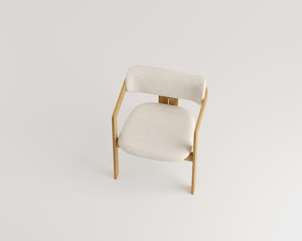 Blood-Ahşap Sandalye