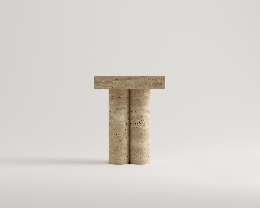 Broos-Traverten Yan Sehpa 