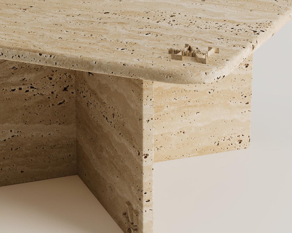 Burn-Traverten Orta Sehpa