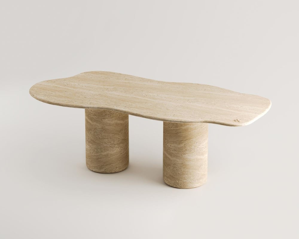 Daisy-Traverten Yemek Masası