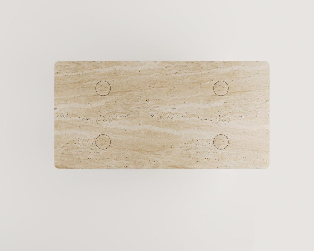 Eden-Traverten Yemek Masası