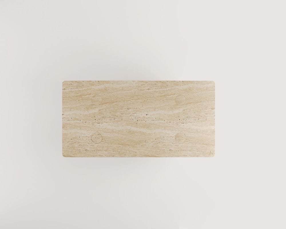 Eden-Traverten Yemek Masası