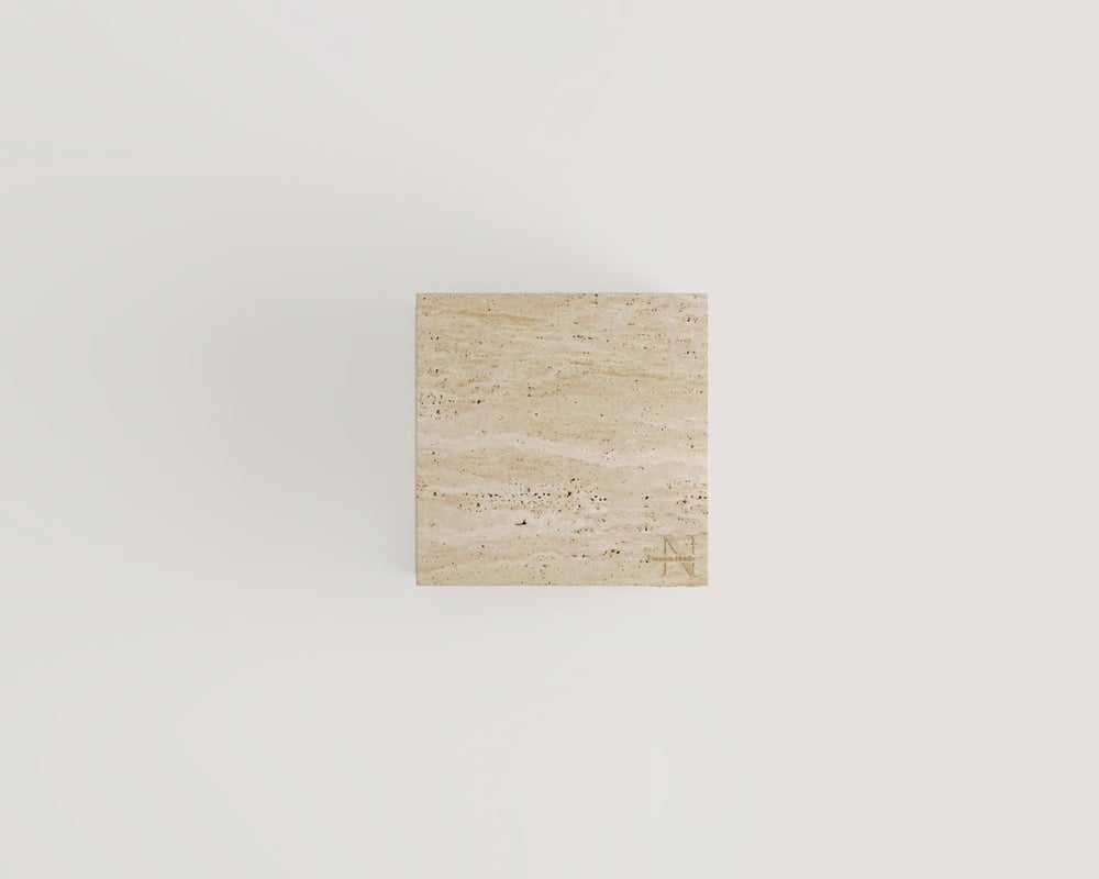 Fedora-Traverten Yan Sehpa 