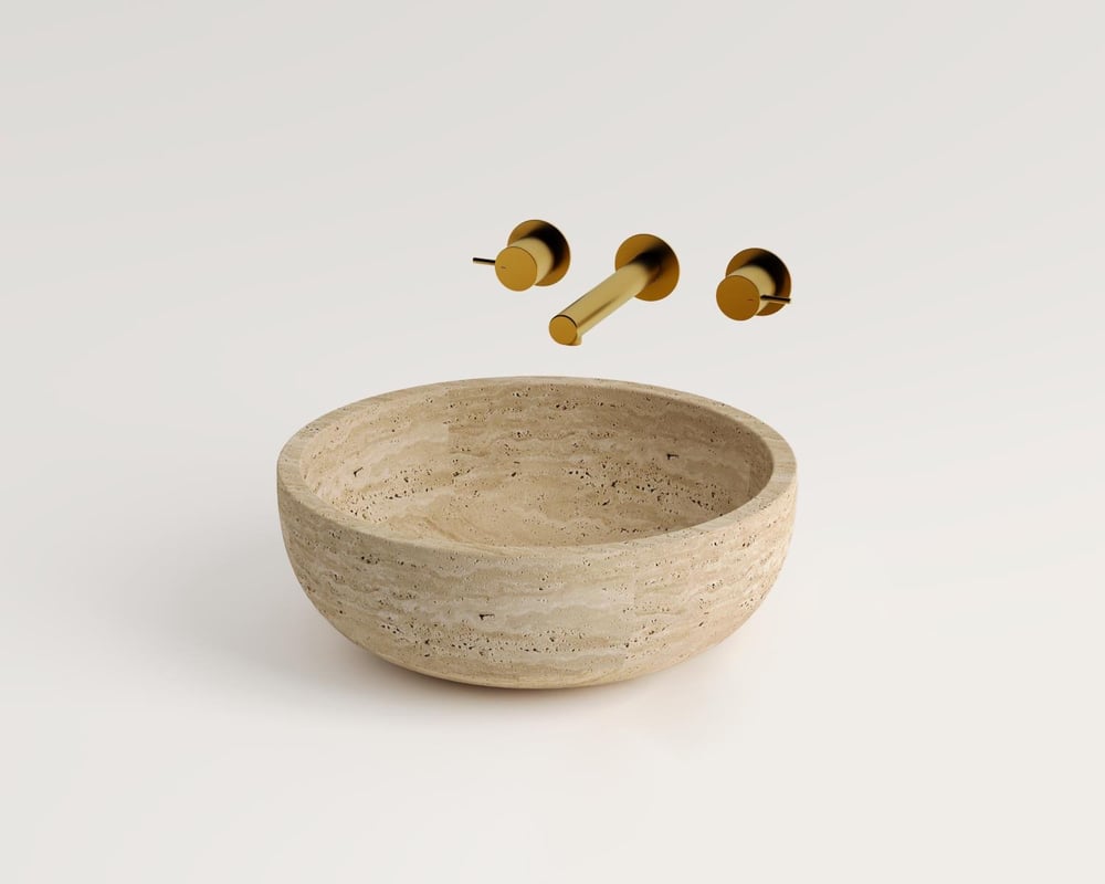 Lume - Traverten Lavabo