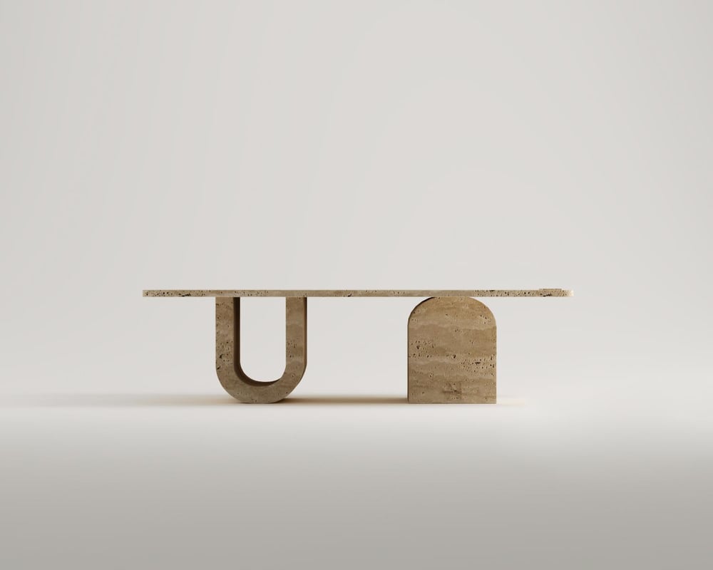 Petra-Travertin Couchtisch