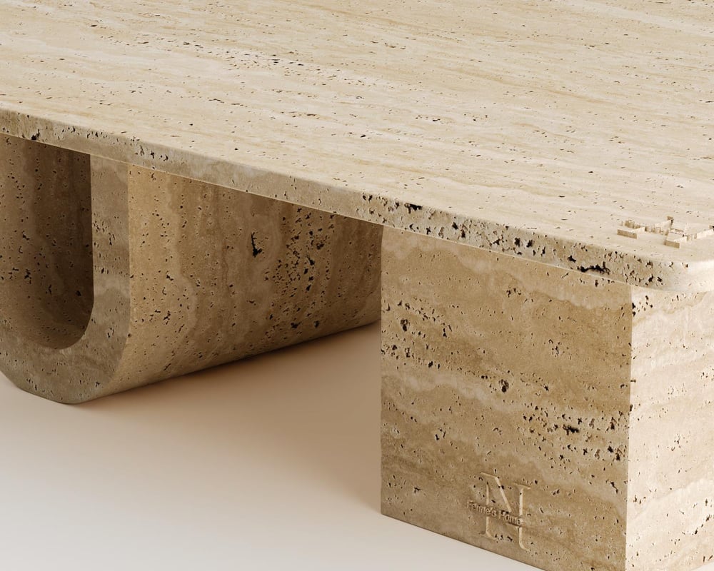 Petra-Travertin Couchtisch