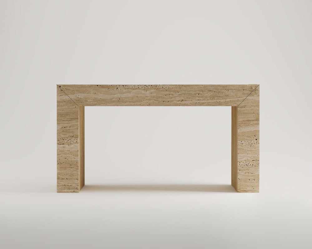 Yulu-Traverten Ofis Masası