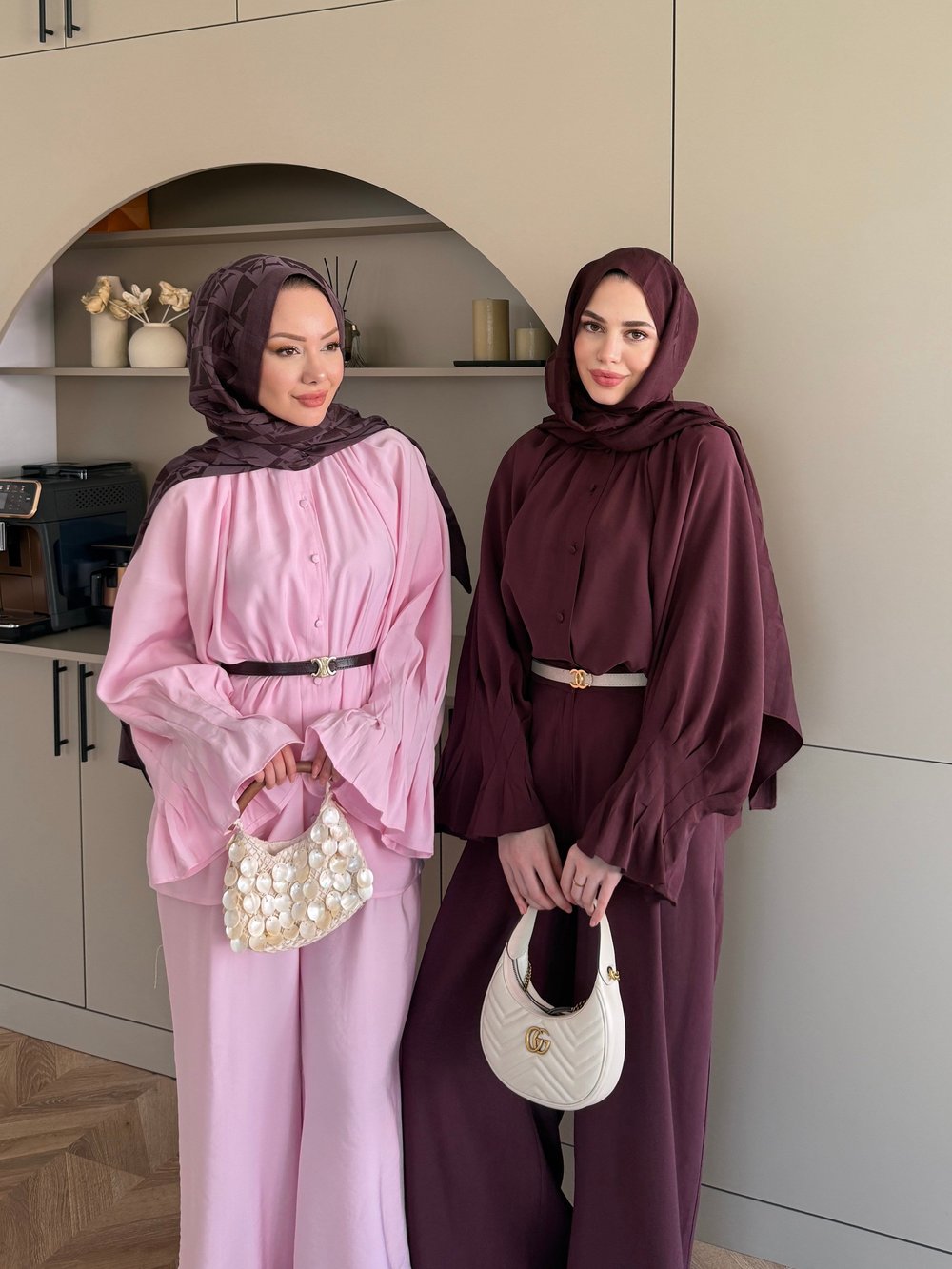 Allow Düğmeli Pantolonlu Takım Bordo (3079)