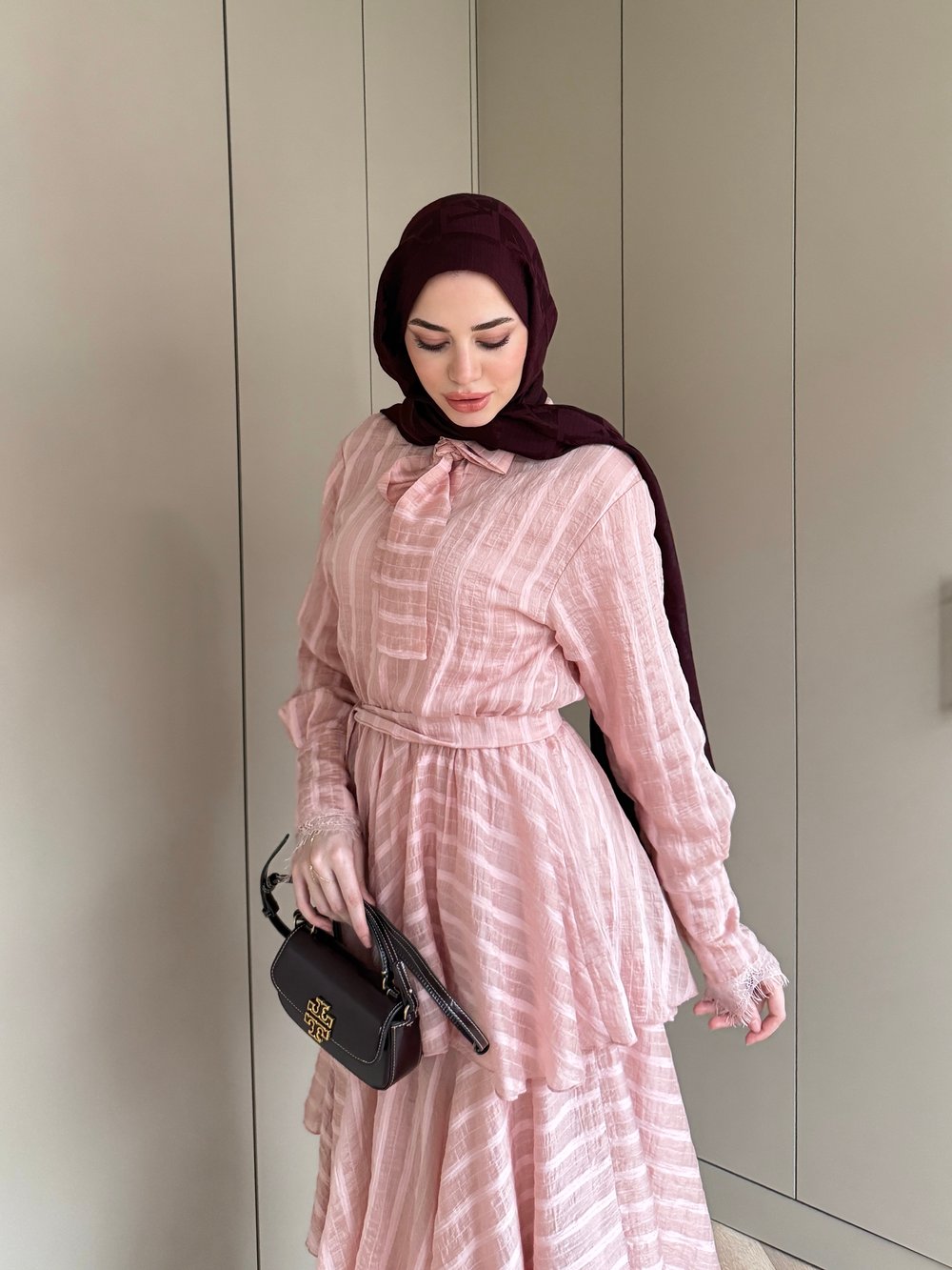 Anica Kat Kat Elbise Pembe (2022)