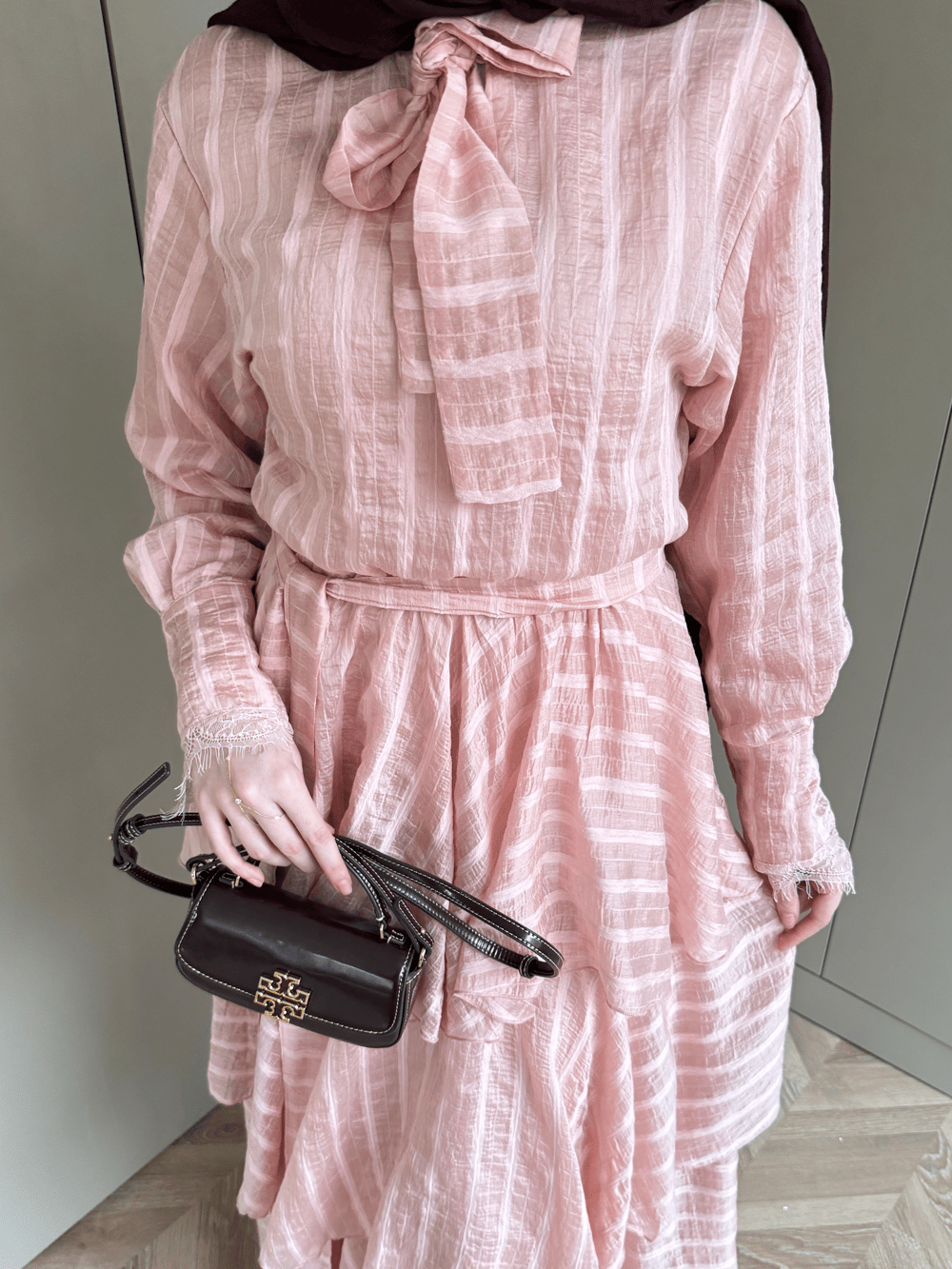 Anica Kat Kat Elbise Pembe (2022)