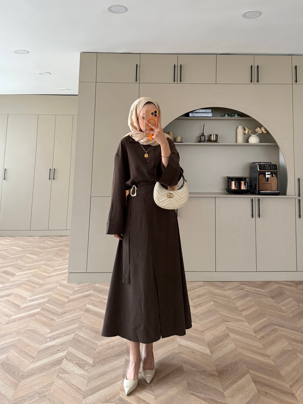 Ashley Modal Etekli Takım Acı Kahve (2302)