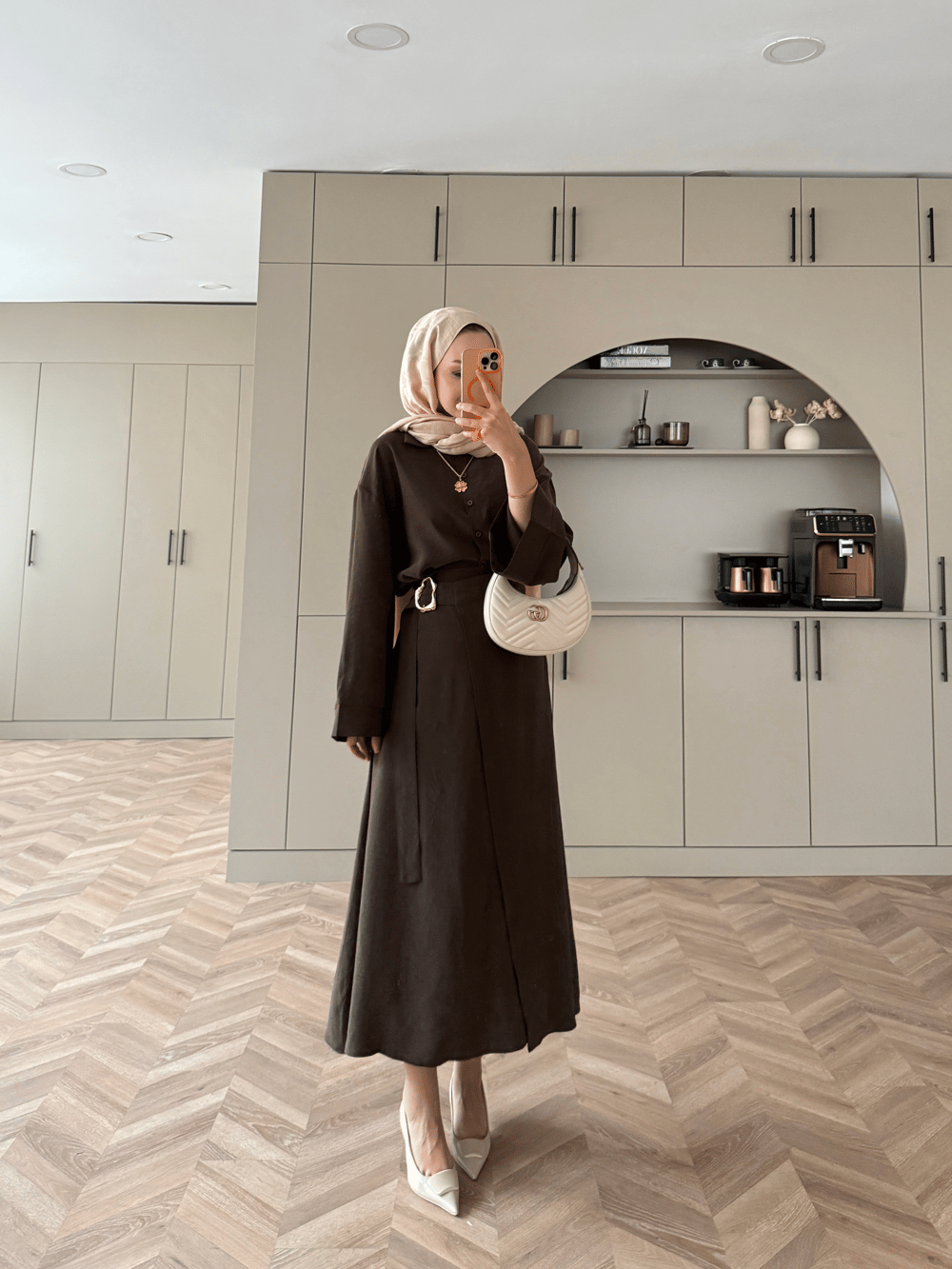 Ashley Modal Etekli Takım Acı Kahve (2302)