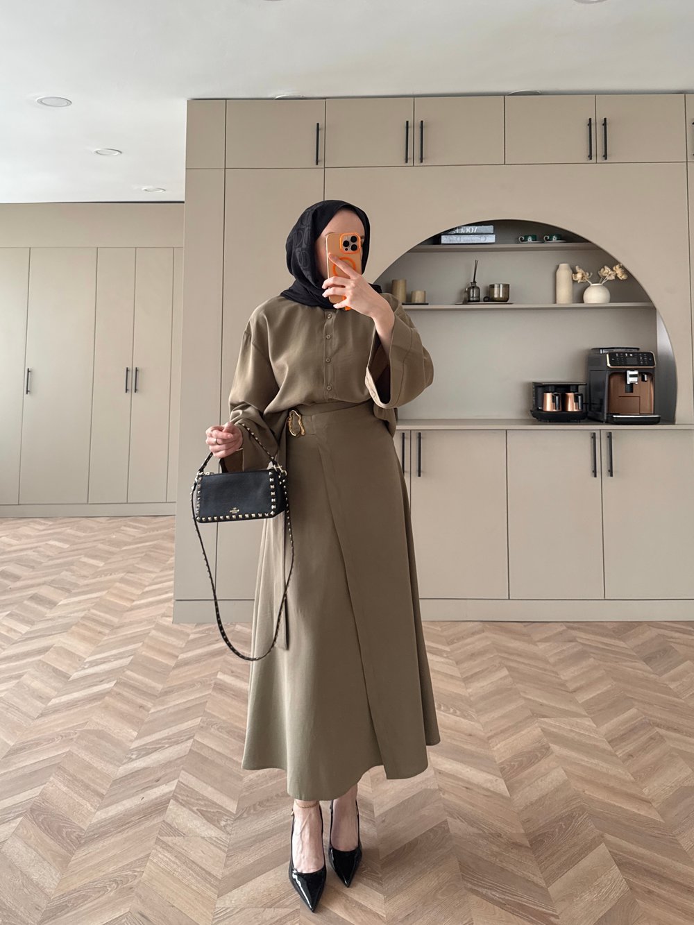 Ashley Modal Etekli Takım Haki (2302)         