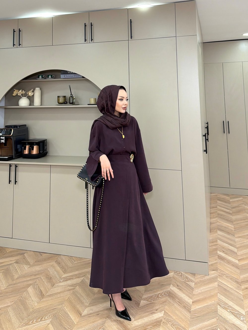Ashley Modal Etekli Takım Mürdüm (2302)