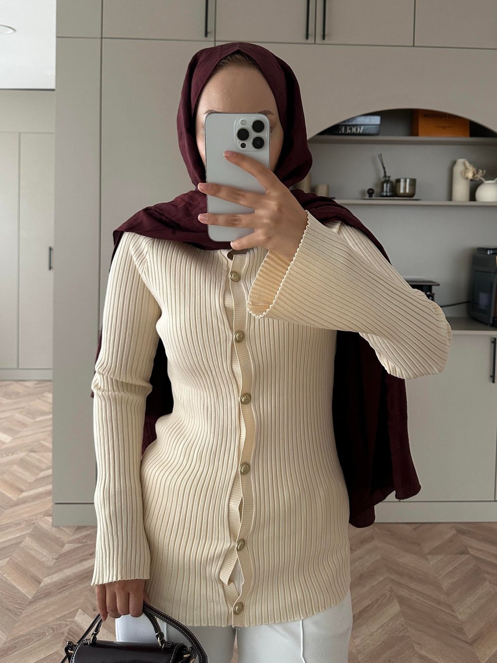 Aura Hırka Bej